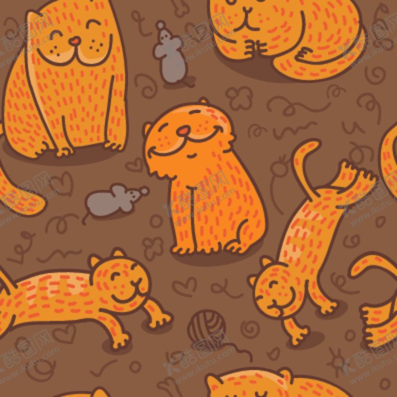 编号：78213809142338594926【酷图网】源文件下载-卡通猫咪