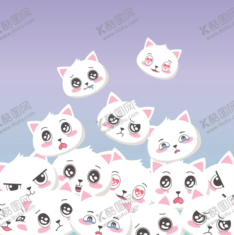 编号：80078404180931572906【酷图网】源文件下载-手绘卡通猫