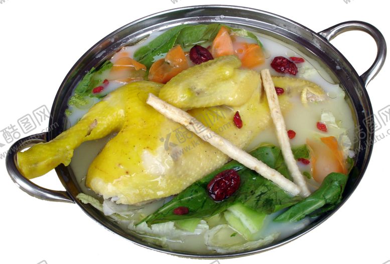 编号：70466610312008461079【酷图网】源文件下载-煲仔人参煮鸡