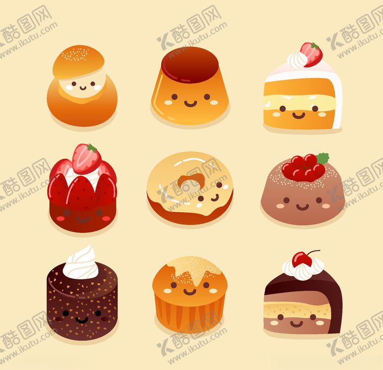 编号：35003309090950492244【酷图网】源文件下载-可爱食物