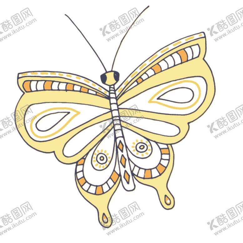 编号：44960809182119313011【酷图网】源文件下载-花朵蝴蝶卡通图案