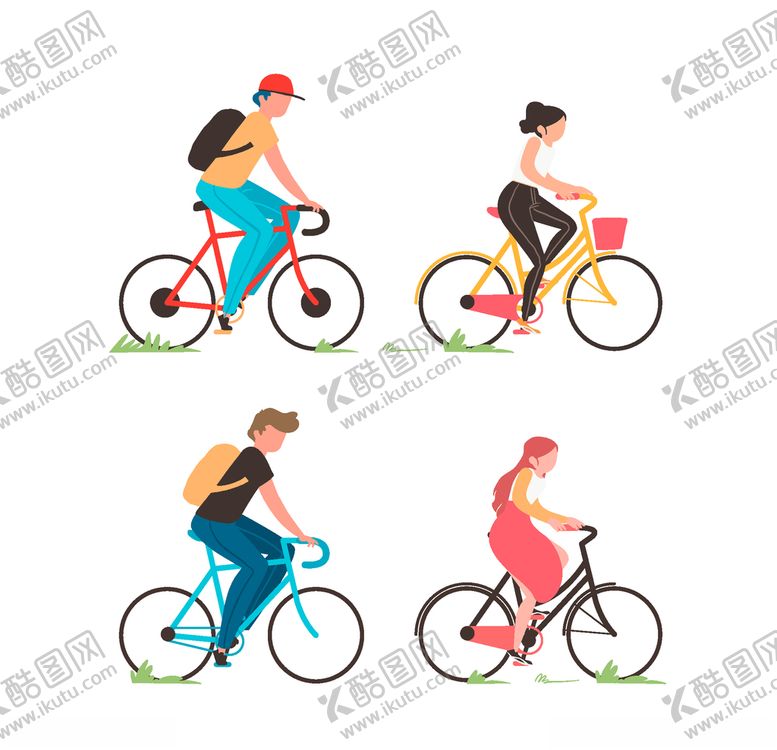 编号：40966605020040383944【酷图网】源文件下载-骑自行车