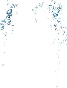 透明水素材液态滴花滴图标