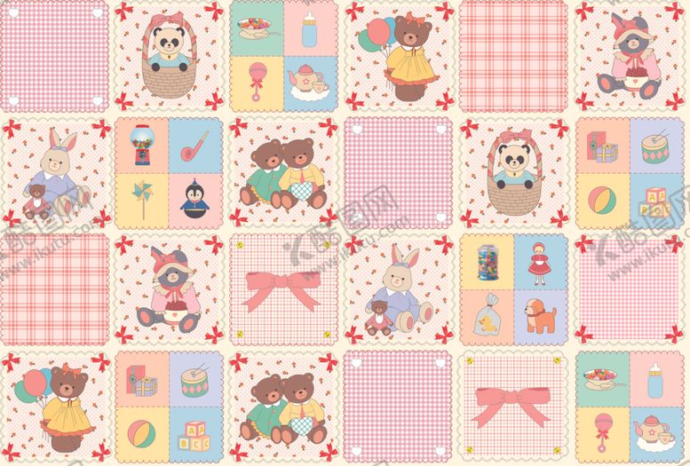 编号：72689311251142403485【酷图网】源文件下载-可爱卡通图案背景图