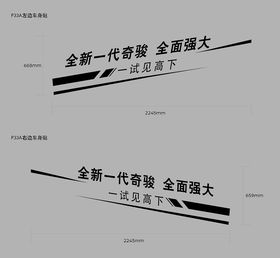 全新一代奇骏试驾车贴