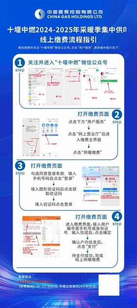 公众号缴费流程指引图