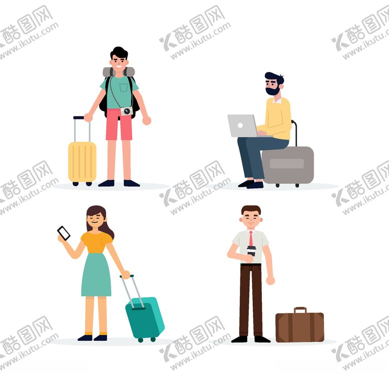编号：56778105180754262636【酷图网】源文件下载-旅客游客