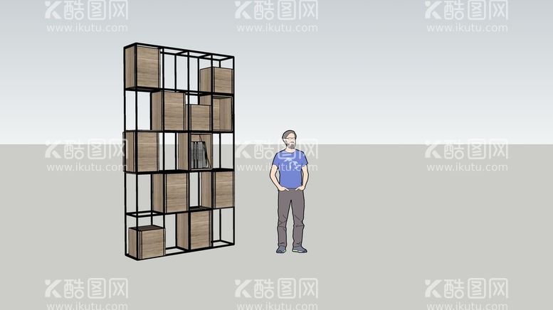 编号：36334912200207274376【酷图网】源文件下载-工业风软装架