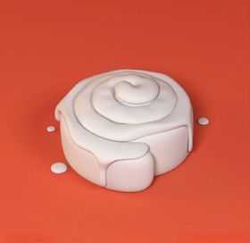 巧克力蛋糕积木玩具模型
