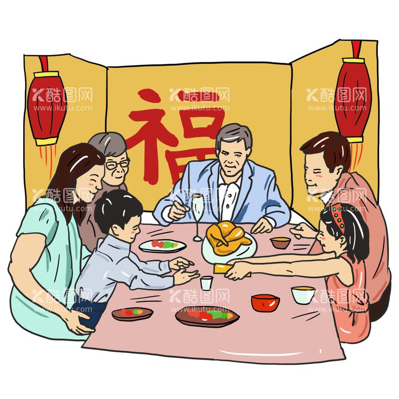 编号：56144912180841221853【酷图网】源文件下载-新年卡通画