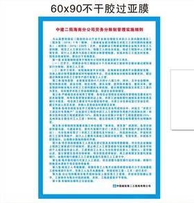 中国建筑劳务分账管理细则