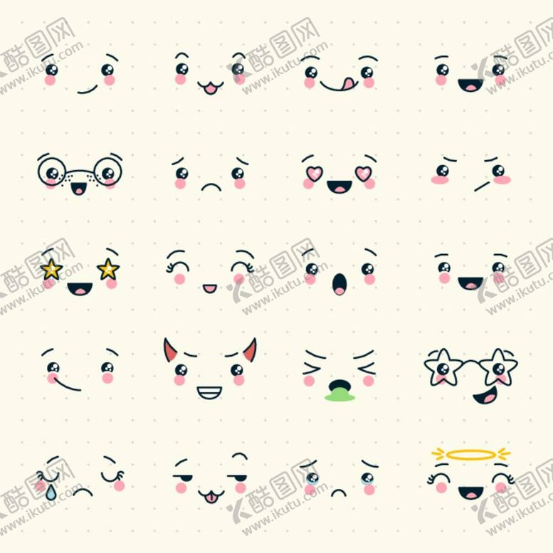 编号：21398712041008403384【酷图网】源文件下载-卡通表情