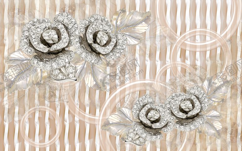 编号：25025009141427245094【酷图网】源文件下载-玉雕花墙贴客厅电视背景