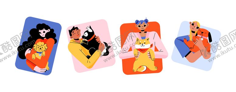 编号：87156309171316486217【酷图网】源文件下载-时尚宠物插画