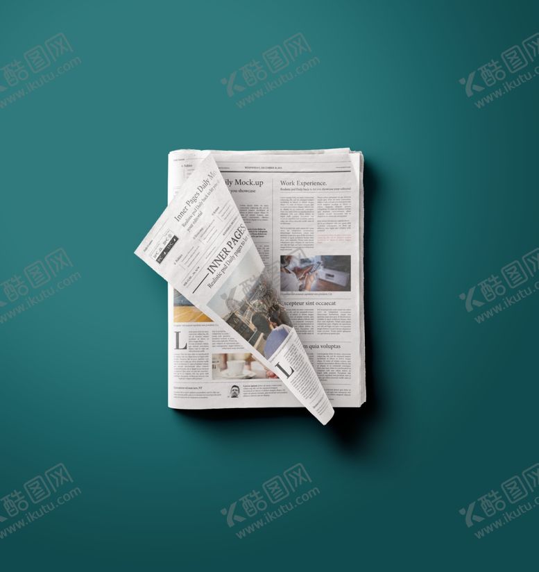 编号：42175603190059552035【酷图网】源文件下载-报纸样机