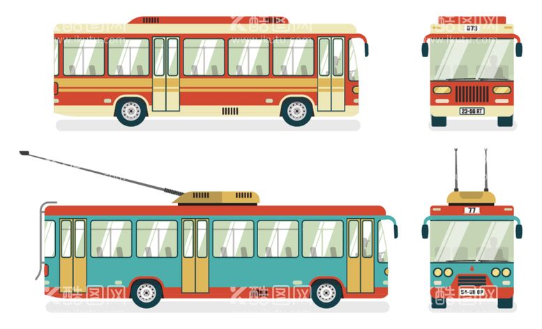 编号：95246412181858321282【酷图网】源文件下载-公交车