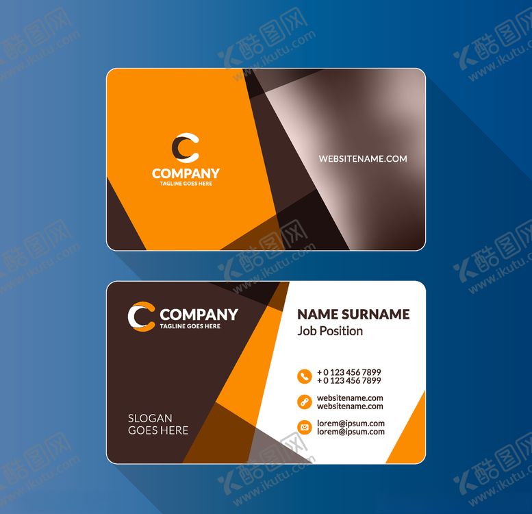 编号：78057310212114352119【酷图网】源文件下载-名片模板