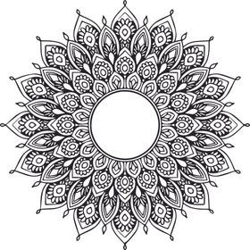 曼陀罗花纹