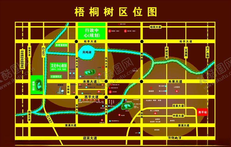 编号：11729009270903037473【酷图网】源文件下载-西平新区区位图