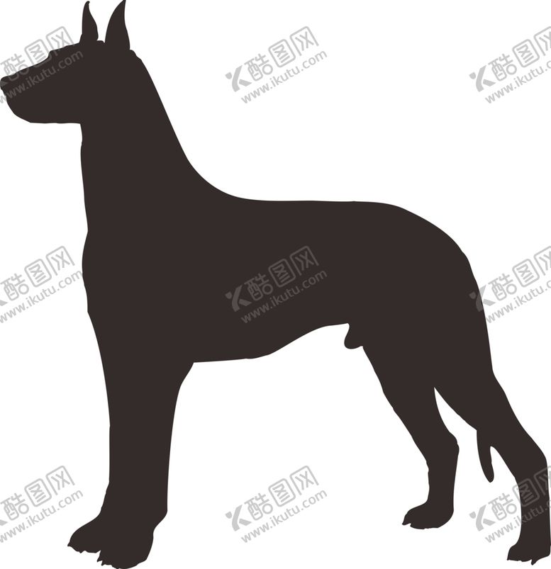 编号：80764604171303082252【酷图网】源文件下载-狗剪影