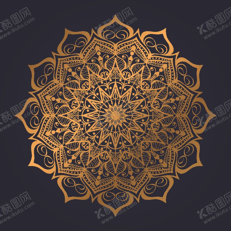 编号：27968810292055519781【酷图网】源文件下载-曼陀罗万花筒图案