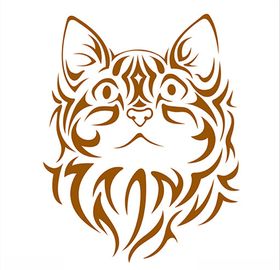 手绘卡通可爱猫咪猫头鹰老虎丛林