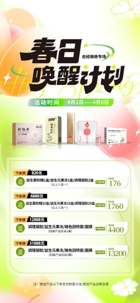 医美活动海报产品春日创意