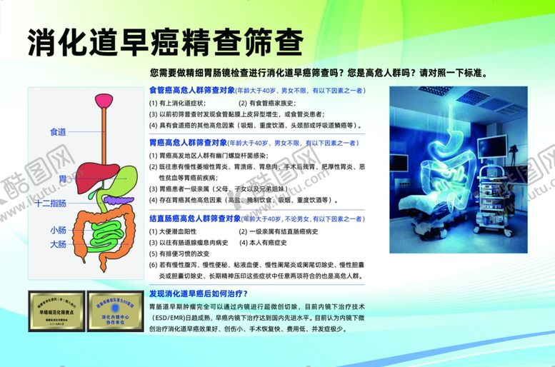 编号：88104609281311416898【酷图网】源文件下载-消化道早癌精查筛查