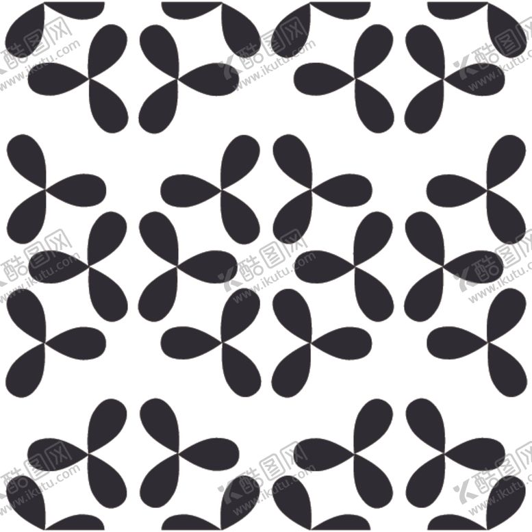 编号：94567310071739043741【酷图网】源文件下载-黑白简约花纹图案设计