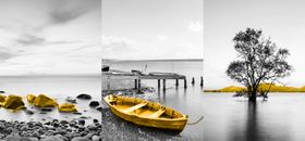 水上小船装饰画