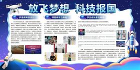 放飞梦想科技报国宣传板