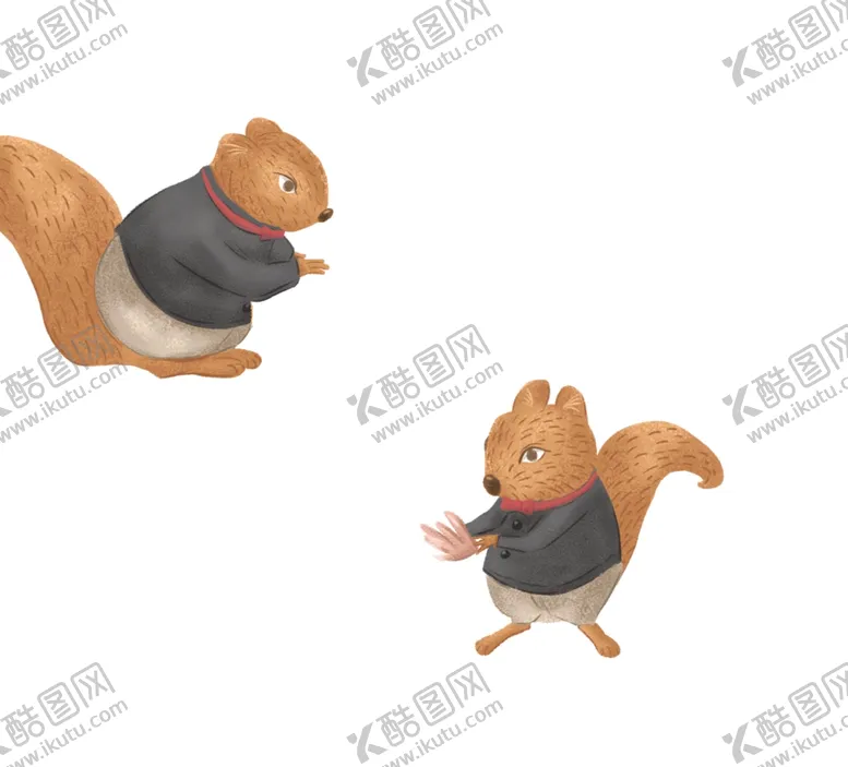 编号：32540106240952281736【酷图网】源文件下载-手绘松鼠插画