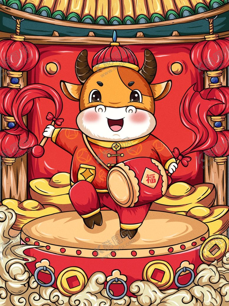 编号：19404204300840318696【酷图网】源文件下载-牛年