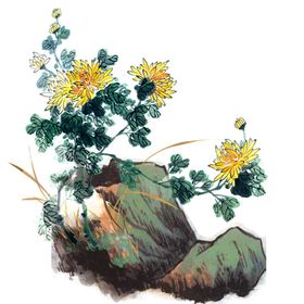 水墨菊花
