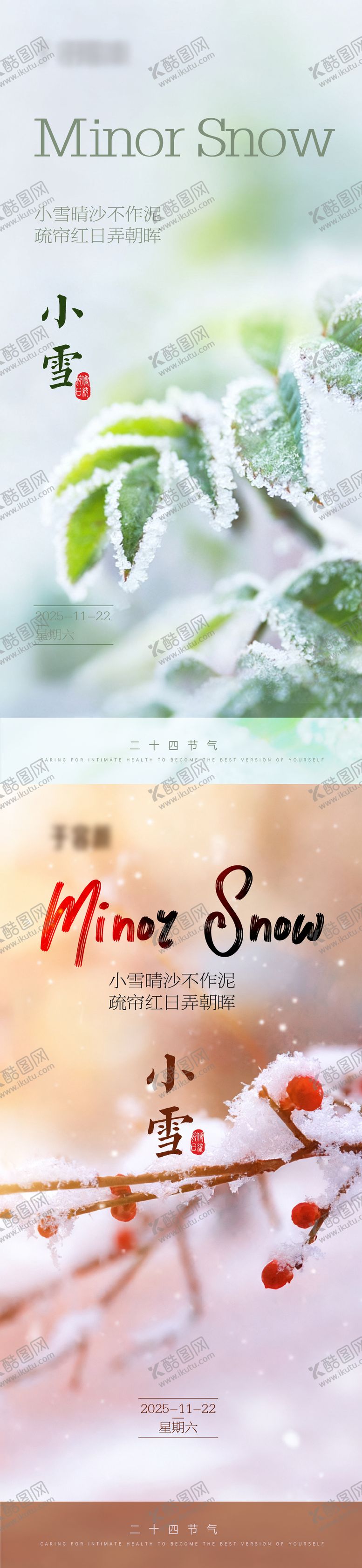 编号：55246411150200565013【酷图网】源文件下载-小雪节气海报