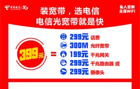 装宽带选电信