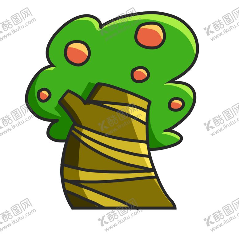 编号：29980202082156471753【酷图网】源文件下载-植树节苹果树插画