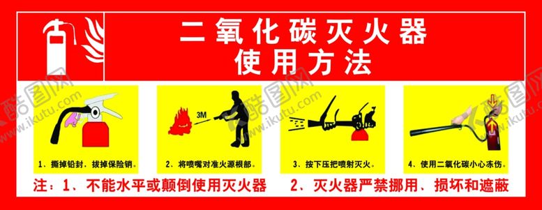 编号：97314006240140165321【酷图网】源文件下载-二氧化碳灭火器使用方法