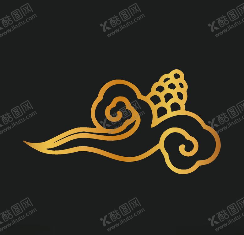 编号：34437710112150329483【酷图网】源文件下载-矢量云纹古典祥云