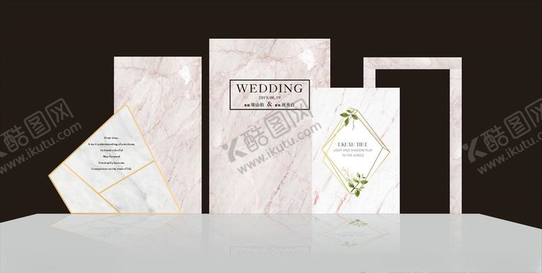 编号：38357310051120114124【酷图网】源文件下载-粉色大理石婚礼背景