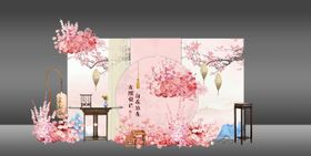 粉色美陈 