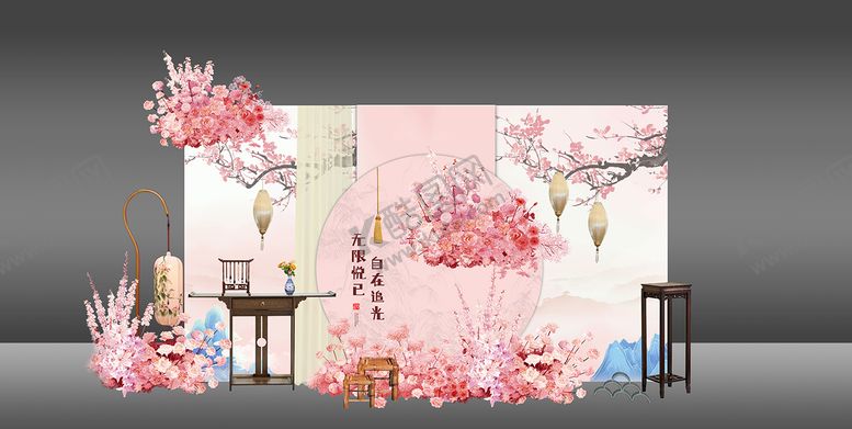 编号：73901310060516519649【酷图网】源文件下载-粉色美陈 