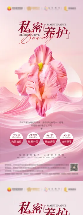 医美私密养护宣传海报