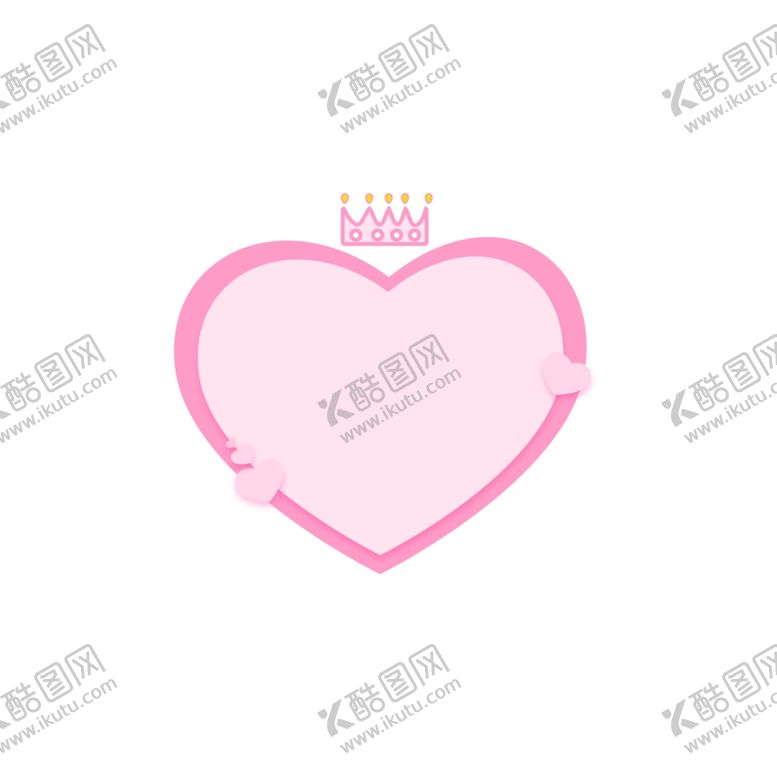 编号：33000202121052592126【酷图网】源文件下载-粉色简约心形边框设计