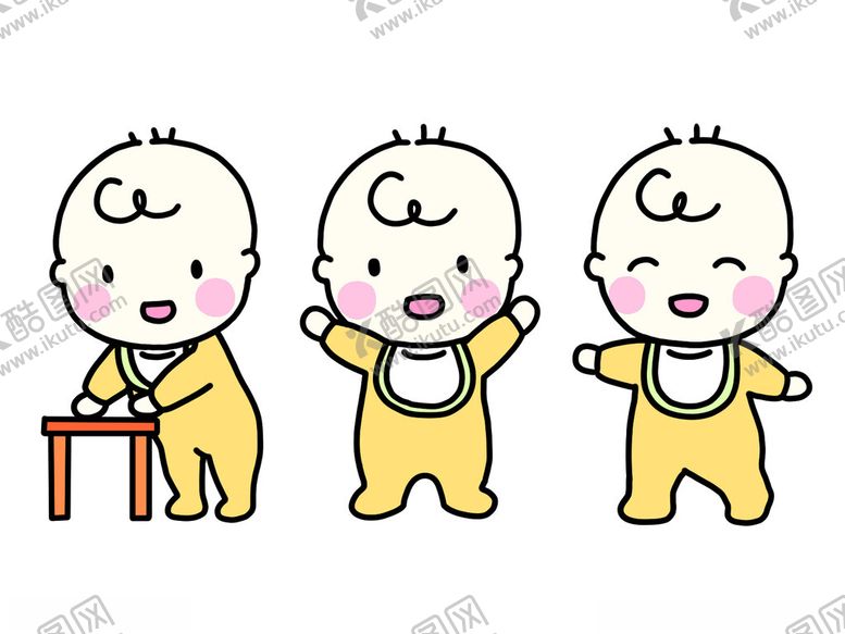 编号：42522610300933288864【酷图网】源文件下载-可爱萌娃学步瞬间