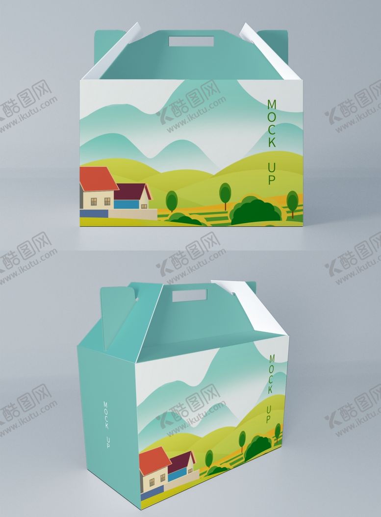 编号：95098705120603309994【酷图网】源文件下载-手提礼盒样机包装样机
