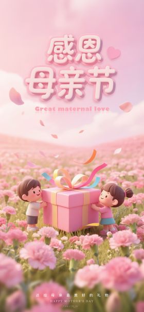 感恩母亲节宣传海报