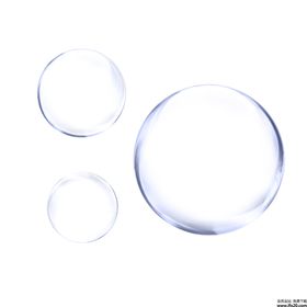 彩色透明肥皂泡气泡水泡泡泡元素