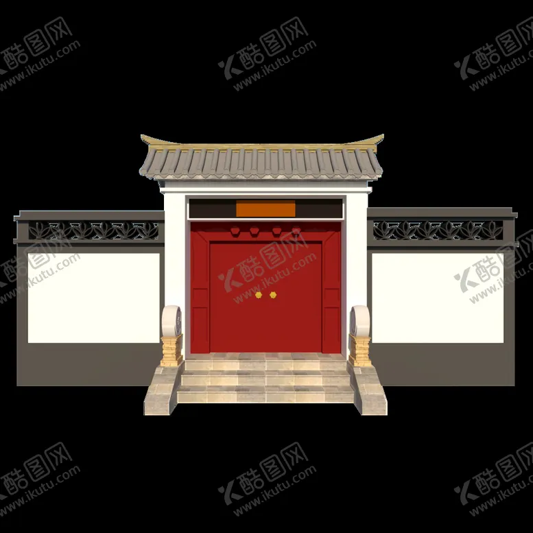 编号：28159310091611460876【酷图网】源文件下载-新中式门楼