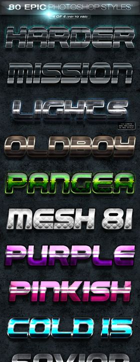 金属质感立体字样机